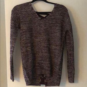 Braided back sweater